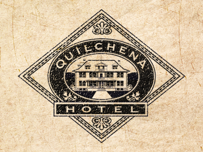 Quilchena Hotel Logo hotel logo retro vintage