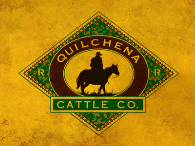 Quilchena Cattle Co. Logo cattle logo ranch retro vintage
