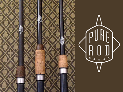 Pure Rod Production branding fishing logo rod