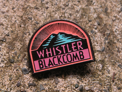 Whistler Pin blackcomb lapel pin metal mountain pin ski whistler