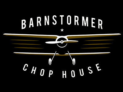 Barnstormer Identity bar barnstormer grill plane restaurant retro vintage