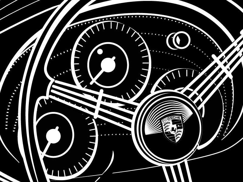 Porsche Dash Vector automobile porsche james dean