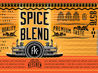 For The Kitchen Spice Blend boat chef cook european flavourful food kitchen paddle wheeler restaurant spice steamship tasty