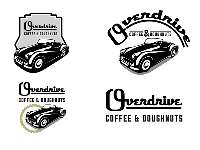 Overdrive Coffee And Dougnuts 1 cafe car coffee donuts doughnuts resatraunt tr3 triumph vintage