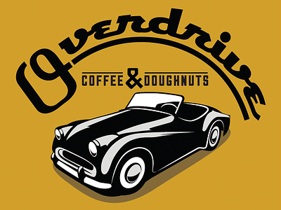 Overdrive Coffee And Dougnuts 1 cafe coffee donuts doughnuts espresso overdrive restauraunt retro tr3 triumph vintage