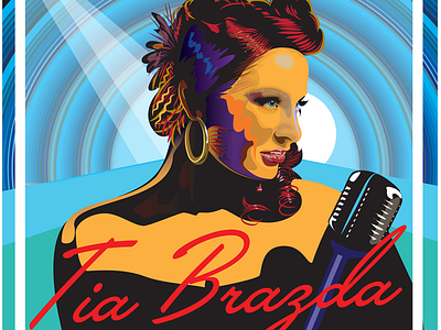 Tia Brazda Album Cover album cover bandshell jazz portrait singer tia brazda