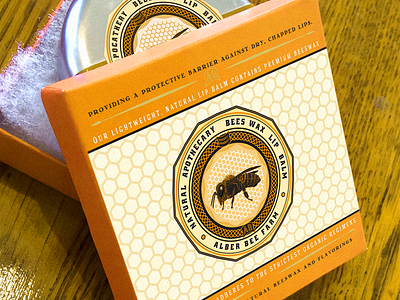 Albers Bee Balm Package balm bee honey packaging tin wax