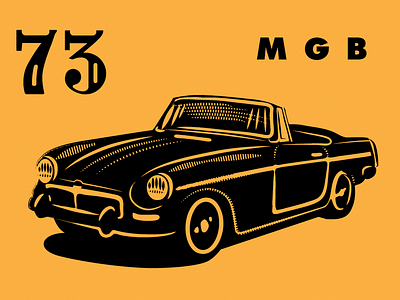 Mgb 73 automobile british car mgb transportation vintage