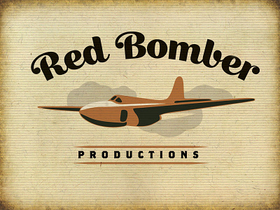 Red Bomber Productions aircraft bomber jet lost type co op movie old plane retro vintage