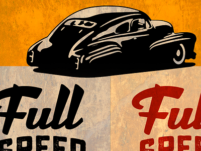 Full Speed Motors 2 bar car hotrod lowrider restaurant vintage