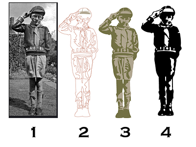 How To Draw A Boy Scout army boy scout camping cubs girl scout salute tracing