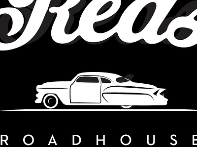 Reds Roadhouse 2 car chopped hotrod lowrider ratrod roadhouse vintage
