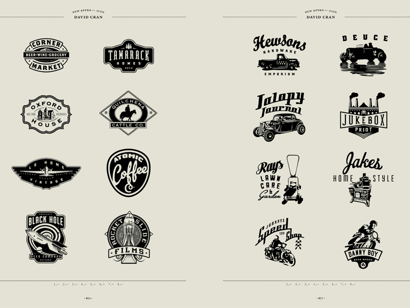 New Retro Book by David Cran on Dribbble