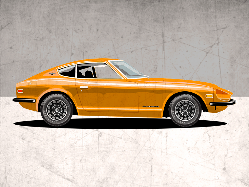 Datsun 240z Deluxe Sm by David Cran on Dribbble