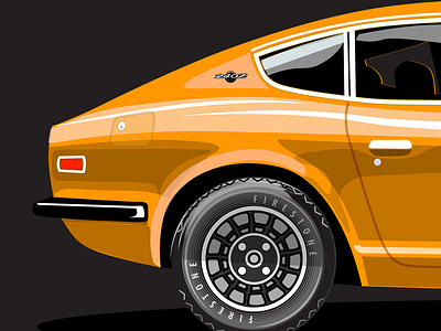 Datsun 240z car. vintage datsun. 240z