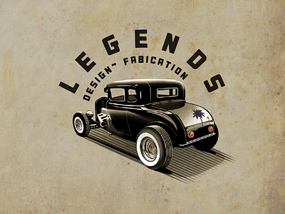 Legend Project automobile car hotrod palm tre vintage