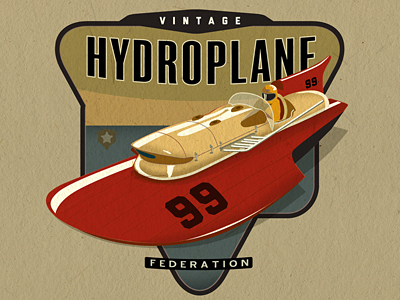 Vintage Hydroplane Federation by David Cran on Dribbble