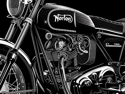 Norton Comando 6 1955 bsa cafe harley davidson kh motorcycle norton side car triumph vintage