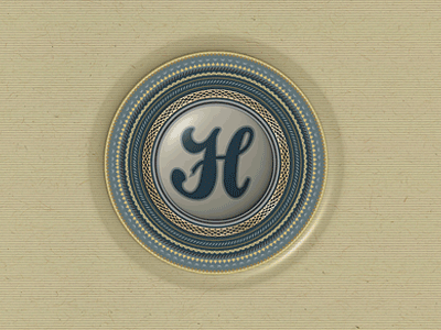 Button No 7 3d button icon jewelry logo texture