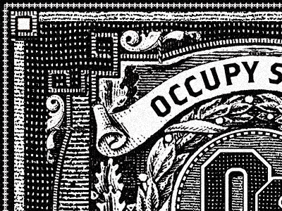 occupy supply etching. etching logo look occupy vintage