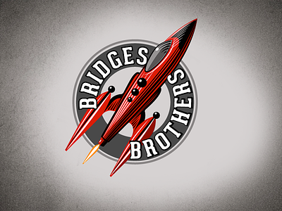 Bridges Brothers Toys Tasmania logo rocket toys. vintage