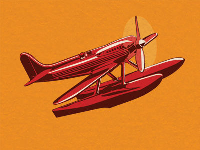 Trophy Racer race red seaplane