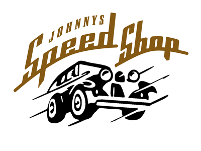 Johnnys Speed Shop automobile logo seattle.
