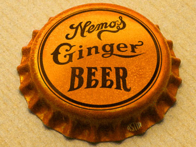 Nemos Ginger Beer Cap beer bottle cap ginger packaging retro vintage