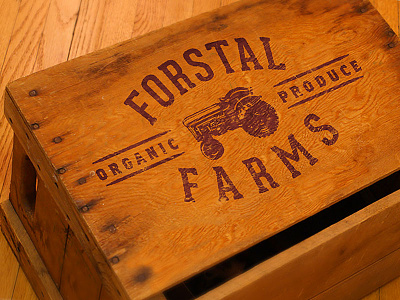 Forstal Farms farm logo organic tractor
