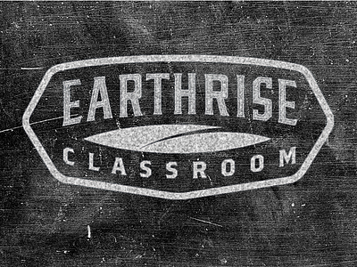 Earthrise Classroom Logo chalk board earth logo permaculture
