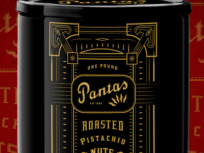 Pantas Pistachio Jar Sm black gold nuts packaging pistachio
