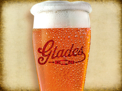 Glades Beer beer brew florida logo oranges packaging script