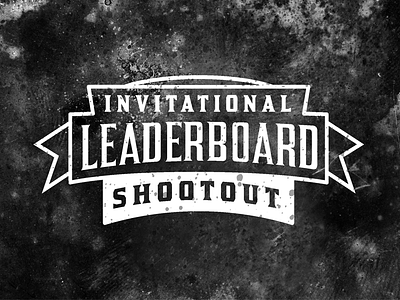 Leaderboard Shootout golf logo shootout tournament vintage