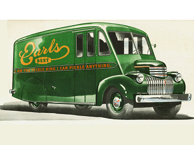 Earls Best Pickle Truck best branding earls logo pickle
