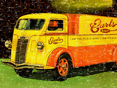 Earls Other Truck best branding earls logo pickle retro truck vintage