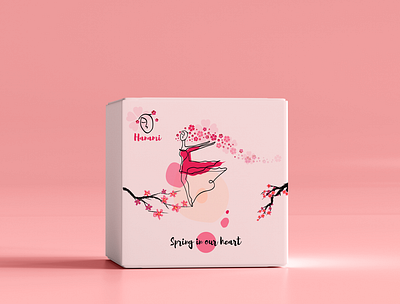 Logo design, brand identity and packaging design of O Hanami adobe illustrator beauty beauty box branding design digital painting illustration logo o hanami package design
