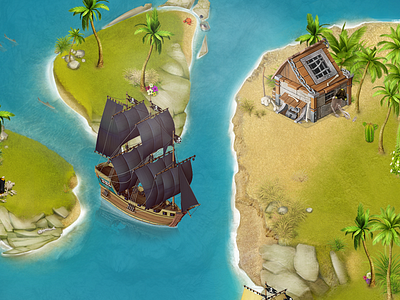 Pirates‘ islands android city builder content game games ios islands isometry mobile pirates