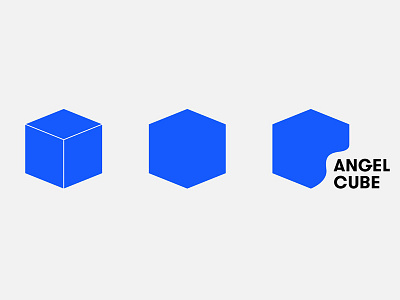 Angel Cube Brandmark accelerator blue brand identity branding brandmark cube design graphic design logo square start up startup