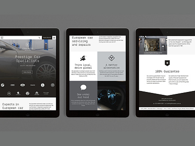 Cox Auto Website automotive cars layout mechanic melbourne responsive tablet ui website wordpress