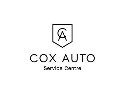 Cox Auto Brandmark a automotive black brandmark c car crest icon logo mechanic monogram symbol