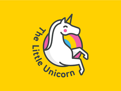 The Little Unicorn childcare circle horse logo newcastle preschool rainbow school unicorn