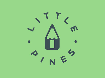 Little Pines Logo childcare children circle early education little pines logo pencil seal symbol tree