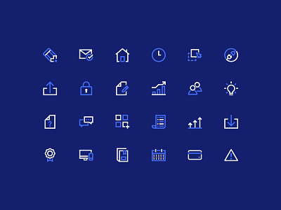 Coassemble Icon Set award blue clock education email graph home icon icon set integration light bulb lock navy pencil report reverse speech bubble users warning white