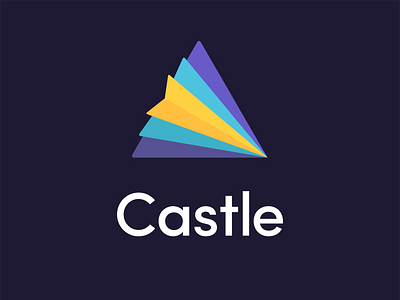 Castle Logo brand identity branding brandmark health healthcare icon logo logo design newcastle symbol triangle