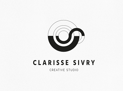 LOGO / CLARISSE SIVRY CREATIVE STUDIO 2020 art branding circle design illustration logo minimalist typography vector