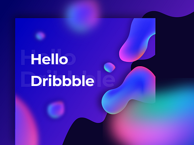 Hello Dribbble colorfull