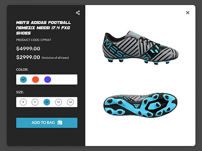 DailyUI #033 - Customize Product adidas customize product dailyui dailyui033 design southpawsketchtales ui uidesign