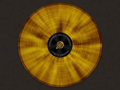 The Golden Record cd copper gold golden golden record luxurious music musician musiversal record shine shiny vinyl vinyl record