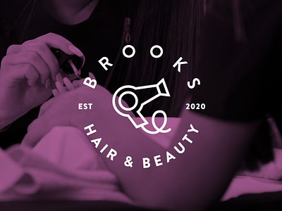 Brooks Hair & Beauty - Rebrand Concept branding design graphic graphic design graphics illustrator ui uiux ux vibrant