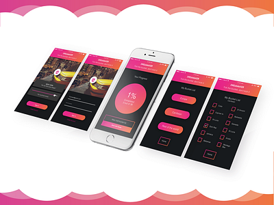 Dreamaker app app design art colours concept design designing graphic graphic design ideas illustration m mock up pastel pink ui user experience user interface ux vibrant